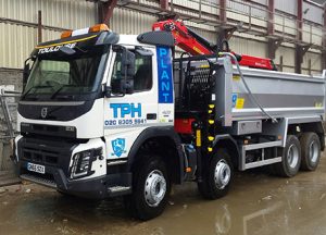 plant hire truck with crane